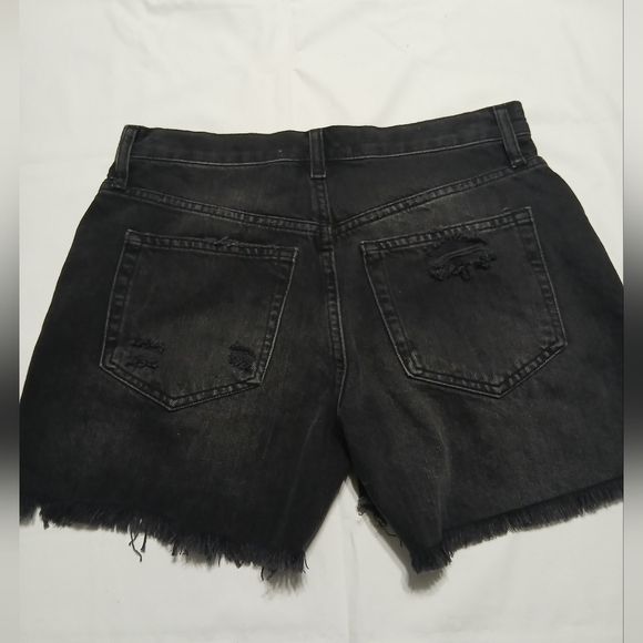 We The Free Black‎ Jean Shorts High-Rise Distressed - Picture 6 of 16